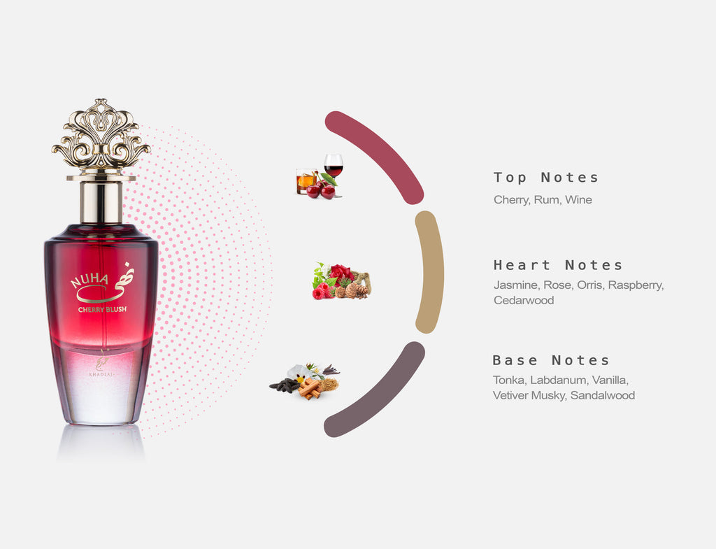 Nuha Cherry Blush Khadlaj EDP 85ml