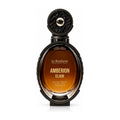 Amberion elixir le bonheur edp 100ml perfume bottle with amber liquid oval glass body and sleek black textured cap