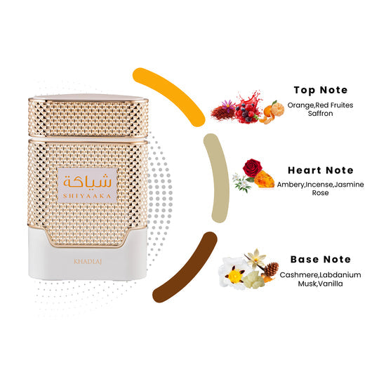 Shiyaaka Rose Gold Khadlaj EDP 100ml